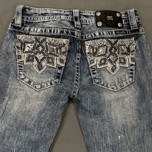 Miss me womens signature jeans 28x27 raw hem